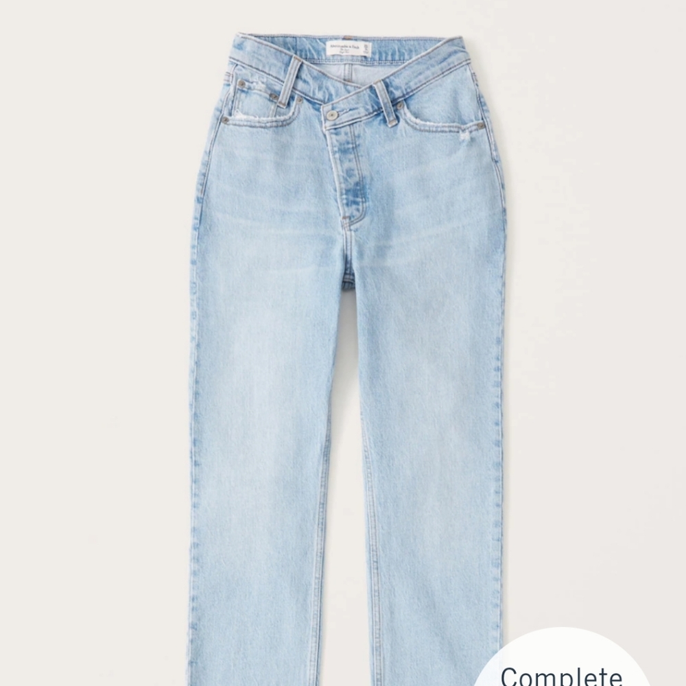 Abercrombie & Fitch The Dad High Rise Curve Love Jean